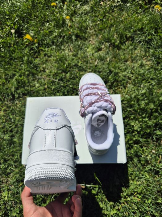 Nike air force 1 rope pink Swarovski
