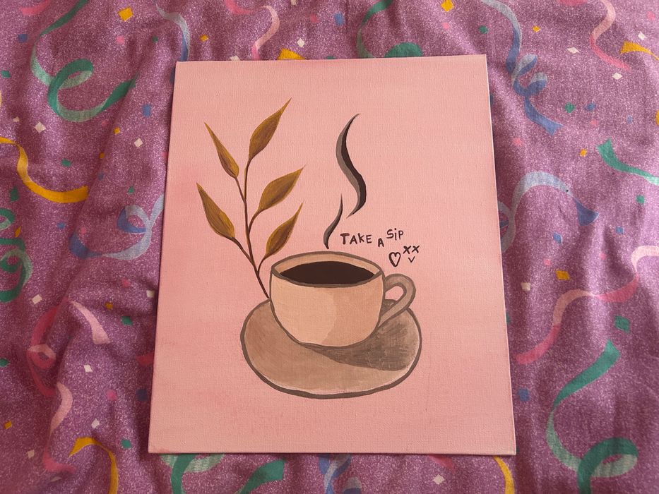Coffee lover painting