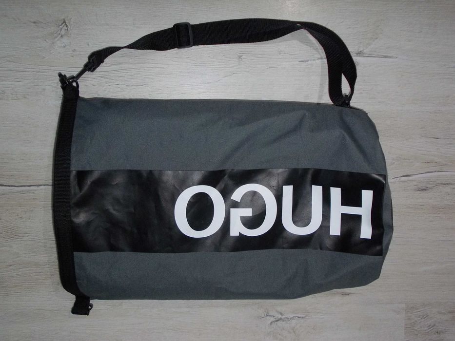 Geantă de mână din piele naturală roșu vin - Geantă messenger Boss