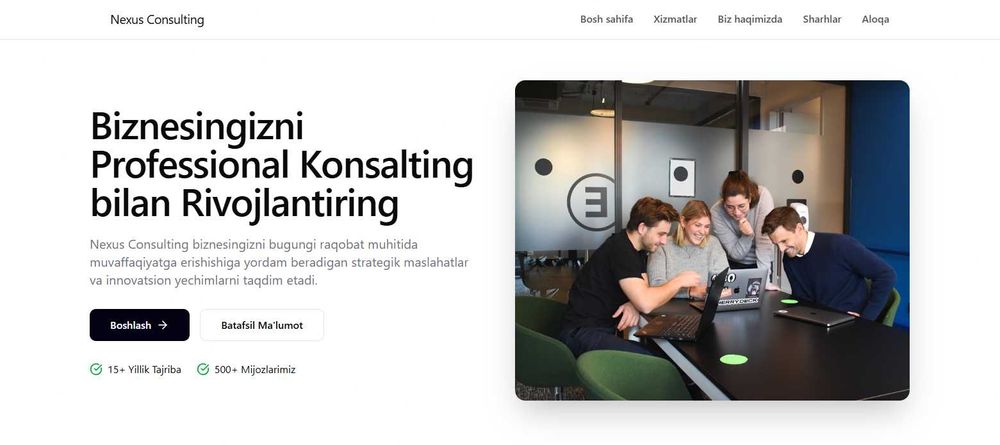 Weby.co biznesingizga websaytlar yasab beramiz