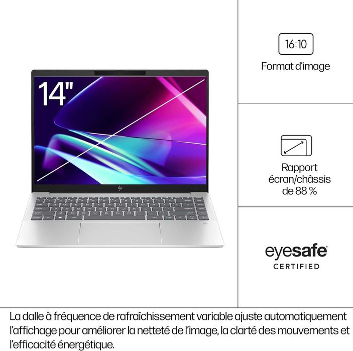 HP Pavilion Plus 14 Oled 2K 120Hz i7-1335U DDR5 16GB SSD 512GB Silver