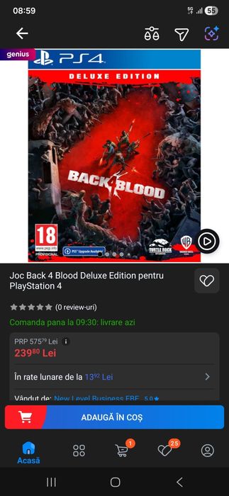 Back 4 Blood Deluxe Edition Playstation Ps 4 - sigilat