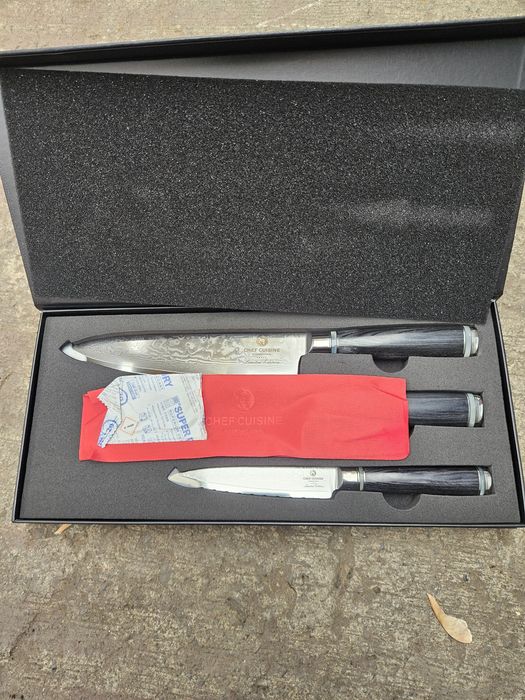 Chef Cuisine International  Set 3 cutite bucatarie otel damasc