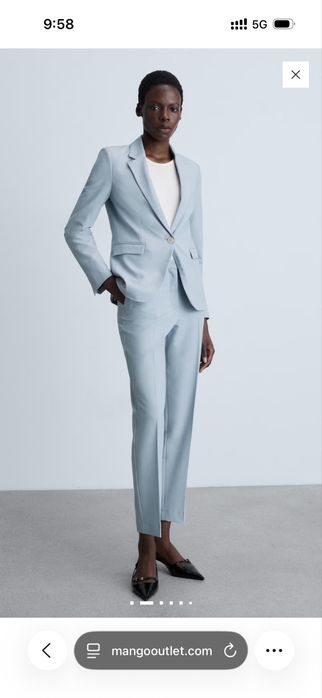 Син костюм Манго