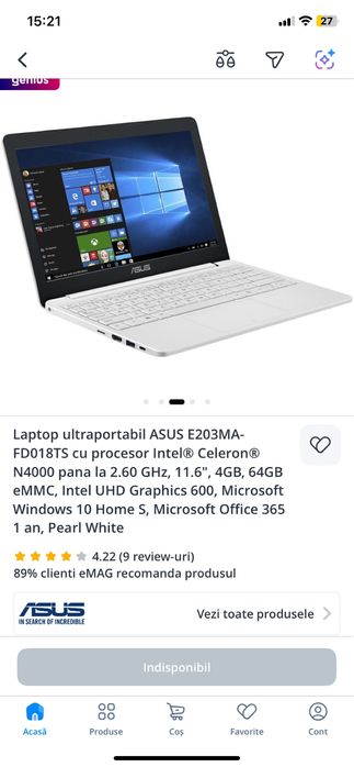 Ultrabook Asus e203ma
