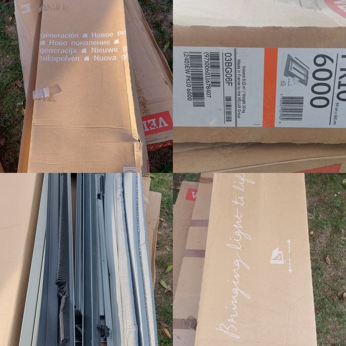 VELUX ferestre pentru mansarda NOI, rame, diferite piese