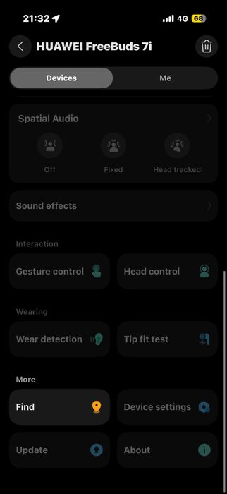 Vand casti Huawei Freebuds 7i