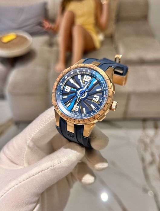 perrelet turbine златисто/синьо