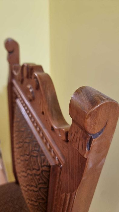 Set 6 scaune neobaroc lemn masiv sculptat – stare impecabilă – mobilier clasic premium