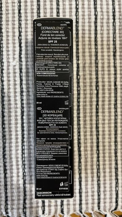 Vând fond de ten Vichy Dermablend 3D nr15 Opal