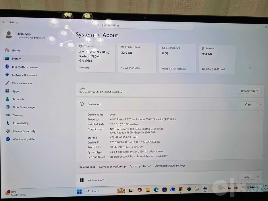 ASUS ROG Zephyrus G14 GA403UM