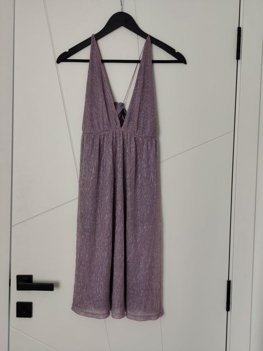Елегантна рокля Only Shine String Dress/ purple rose