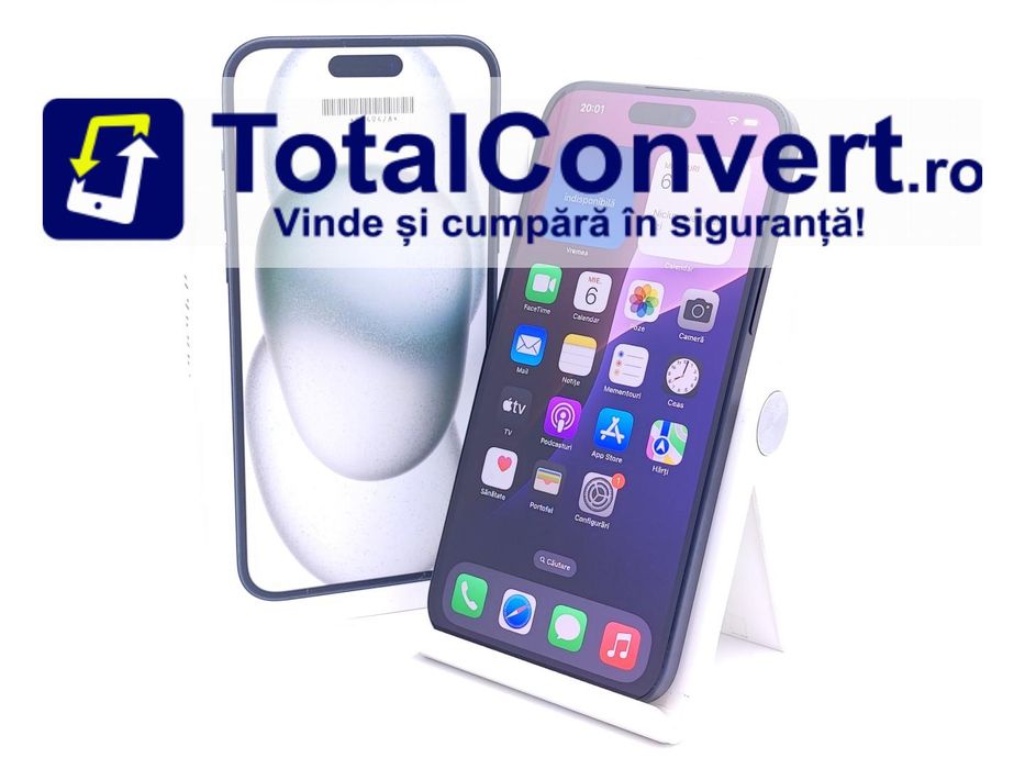 Apple iPhone 15 Plus 128GB Black 6GB, Garantie 24 luni | #D85494