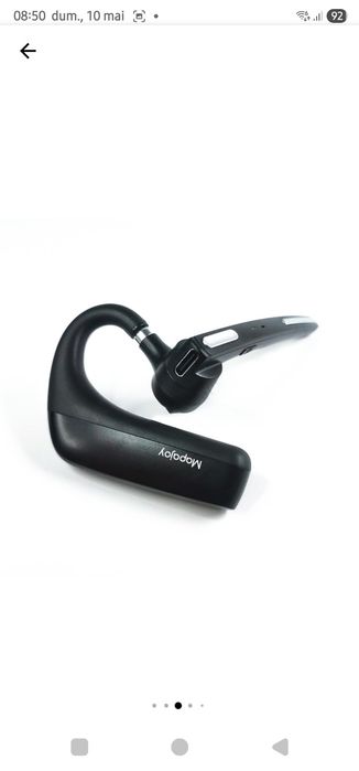 Casca Bluetooth Wireless Mapajoy, Bluetooth 5.0, încă în garanție pana în 08.10.2027