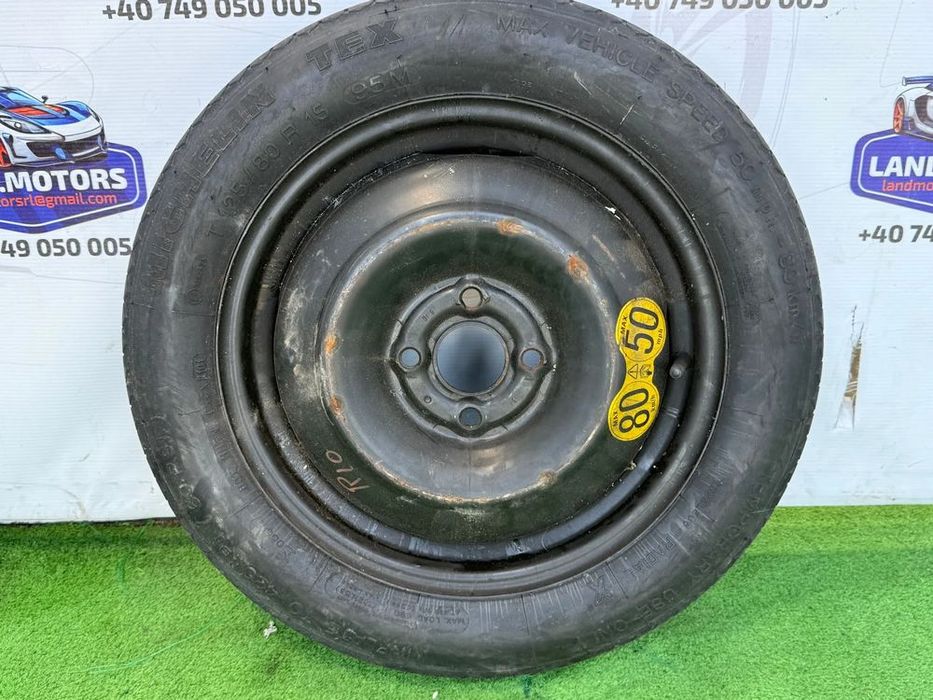 ROATĂ REZERVĂ 4*100 T 125/80 R 15 / DOT 2101 KIA RIO 2 2013 1.1 DIESEL (DOHC TCI) / SEDAN 5 USI 2011-2017