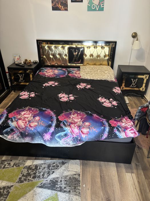 Vand dormitor complet Louis Vuitton - Saltea inclusa