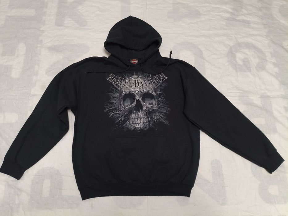 Harley Davidson hanorac hoodie bluza mărime L bărbat moto negru clasic