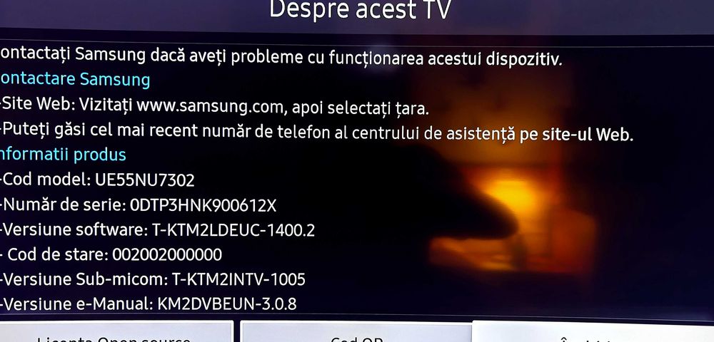 Televizor LED Curbat Smart Samsung, 138 cm, 55NU7302, 4K Ultra HD, Clasa A