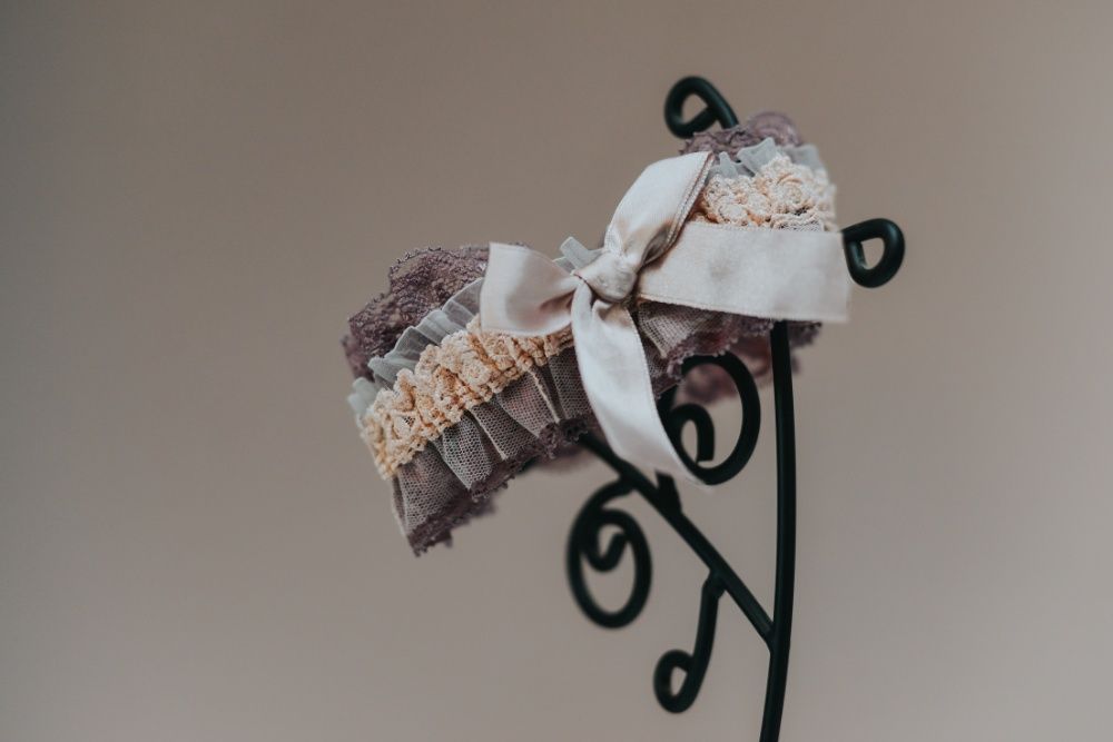 Jartiera mireasa NOUA hand made 100% in Romania Bridal garter