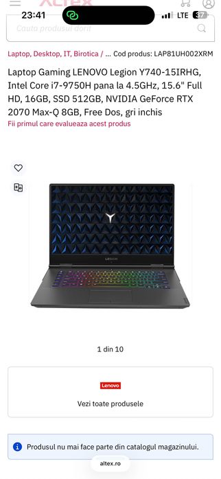 Laptop LENOVO Legion 740