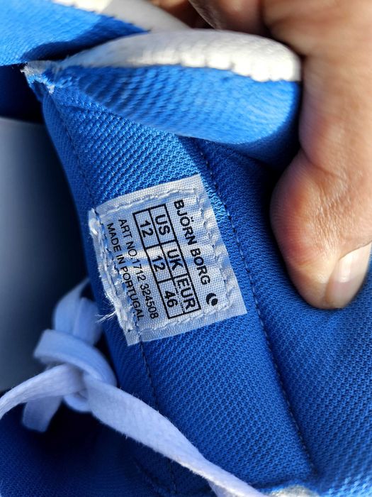 Björn Borg Стилни бели кожени спорти обувки.46номер