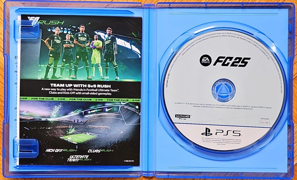FC25 + метална кутия PS5 Playstation 5 FIFA 2025 25 Плейстейшън футбол