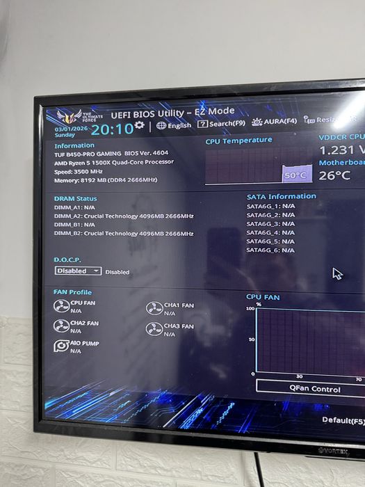 Kit pc placa de baza Tuf B450 pro gaming+ryzen 5