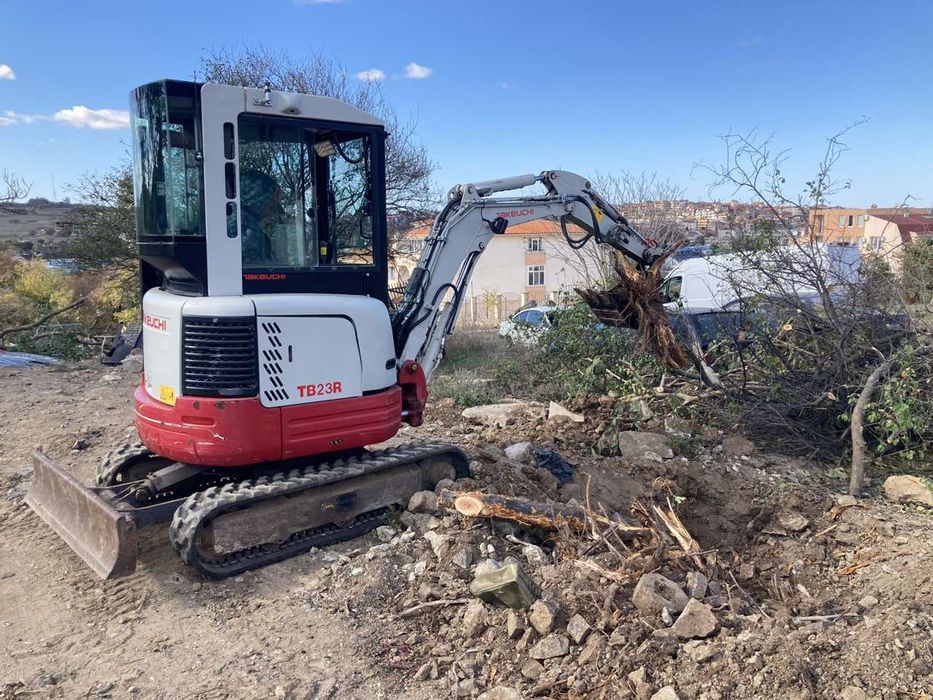 Услуги с минибагер Бургас, Созопол, Приморско