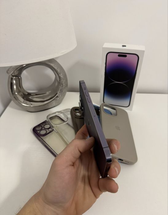 Iphone 14 pro max 256 gb + 5 huse