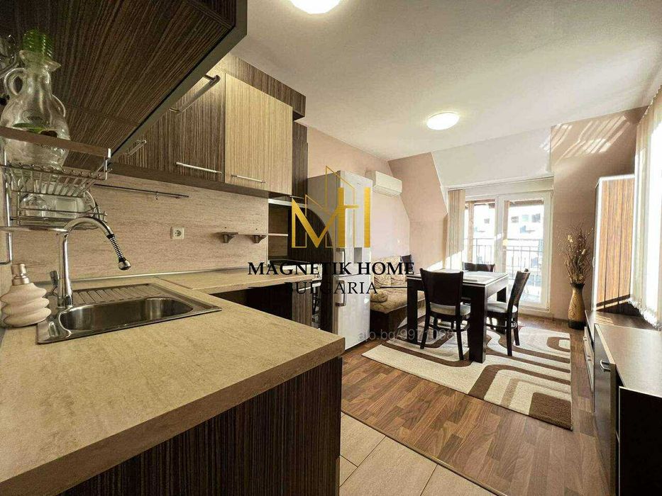 Дава се под наем Двустаен апартамент в Бургас, Меден рудник - зона В - 69 кв.м за 306 € - Снимка #1