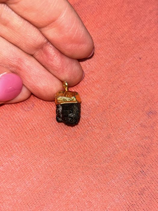 Турмалин Черный Шерл кулончик