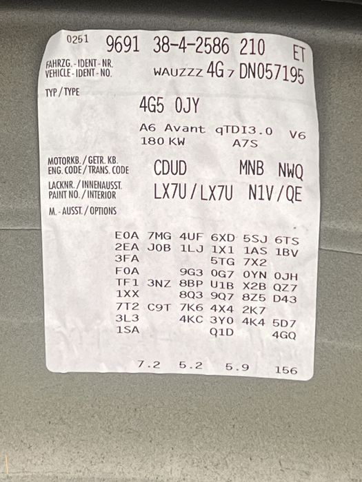 Dezmembrez Audi  A6 C7  4G  2.0 TDI CGLC /CNHA   / 3.0 TDI CDUC / CLAB