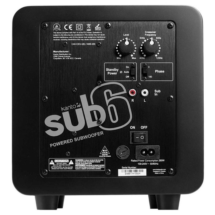 Kanto Premium Audio Setup – YU4 + SUB6 + Подови и Настолни Стойки