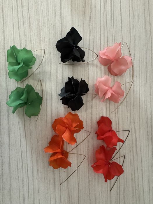Lot cercei zara verde rosu portocakiu negru roz