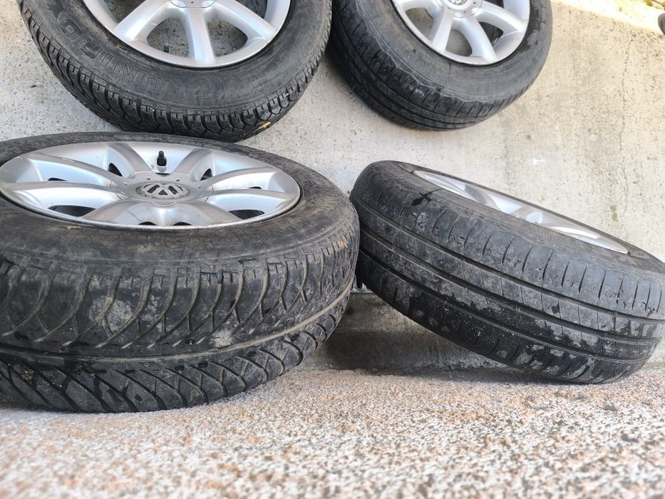 Jante aliaj R15 195/65 cu cauciucuri Golf 5 Passat B6 Touran  Passat B5