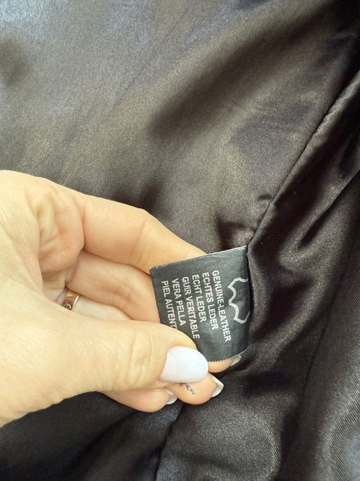 Geaca de piele cu blana detasabila