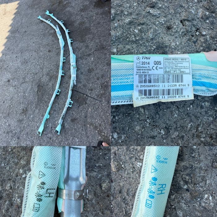 W205 Седан завеси Аербег лява и дясна Мерцедес  c класа