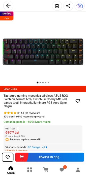 Tastatură ROG Falchion Ace