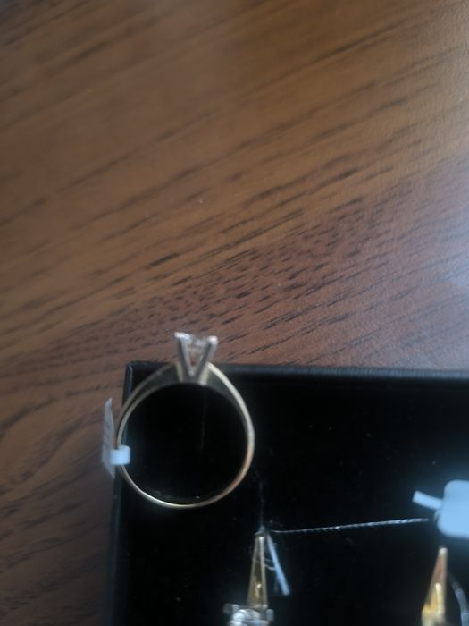 Советский компл. с бриллиантами.583 пробы.