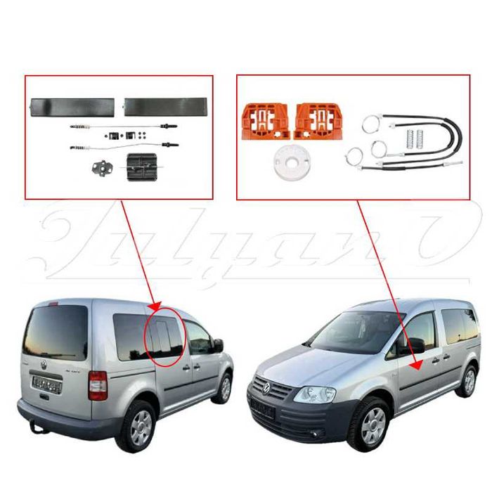 Ремонтен комплект за ел. машинка за стъкло за VW CADDY MK3 (2K)