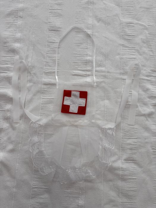 Costum Halloween , asistentă sexy , S/M