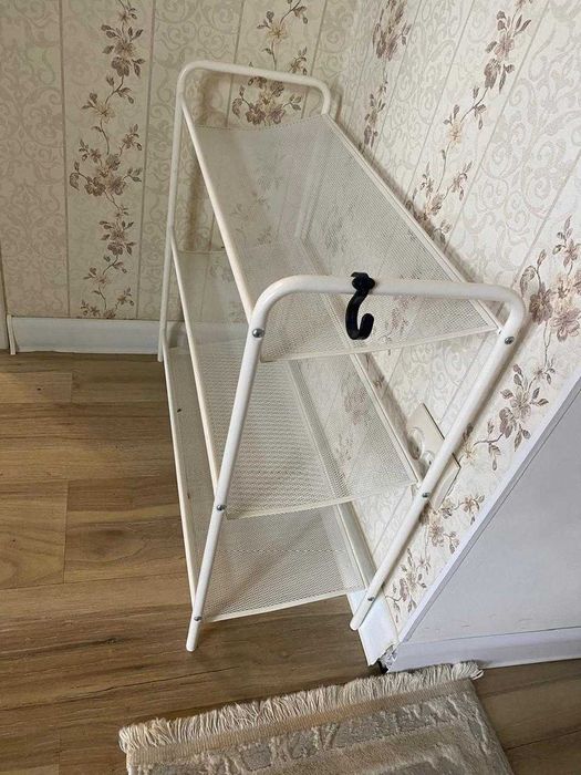 Металлическая обувница, 3 полки