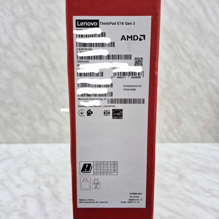 Laptop Lenovo ThinkPad E16 Sigilat Ryzen 7 250 32GB 1TB SSD Radeon 780