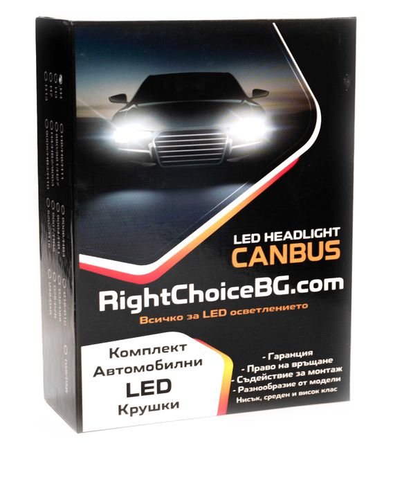 12-24V 180W LED H4 с вградена лупа прожектор + лазер лед крушки диодни