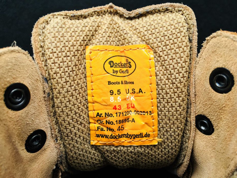 VINTAGE 2002 Made in Germany DOCKERS® by Gerli Men's Boots — 28 CM