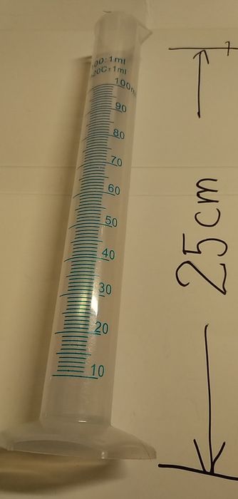 Cilindru pentru alcoolmetru