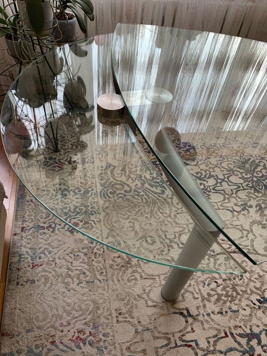 Стол стеклянный, раскладной