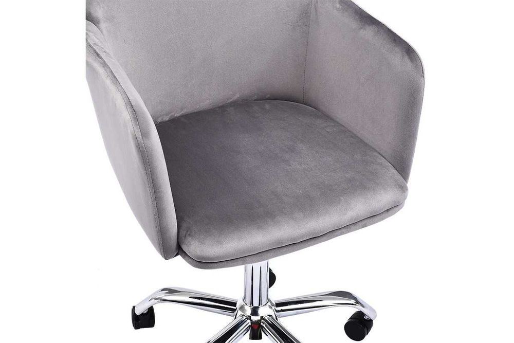 Офис стол Puzzle-home Xever, 2 цвята, Кадифе, 55х54х80см.