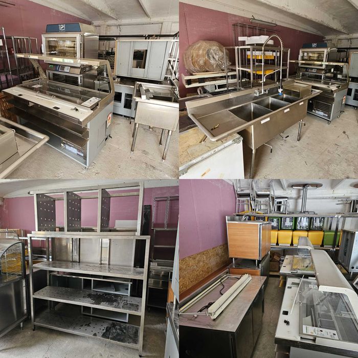 Echipamente Horeca | Rafturi Inox, Linie Rece, Cuptor Rapid MerryChef, Scaune, Mese