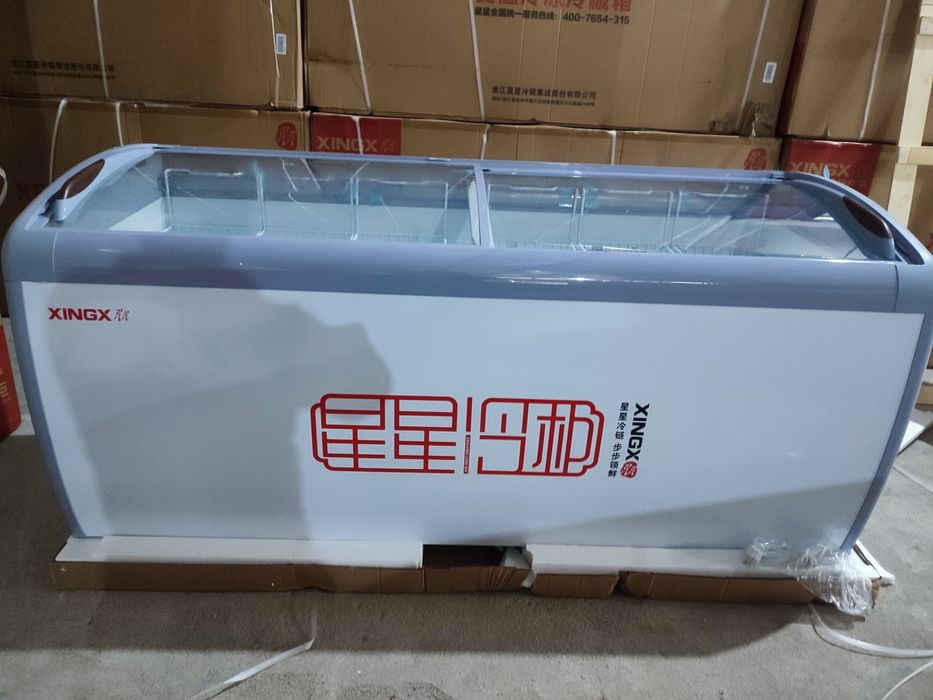 Морозильник овальный стекло с дефектами есть со скидкой